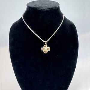 Chevron Royale Cross and Necklace